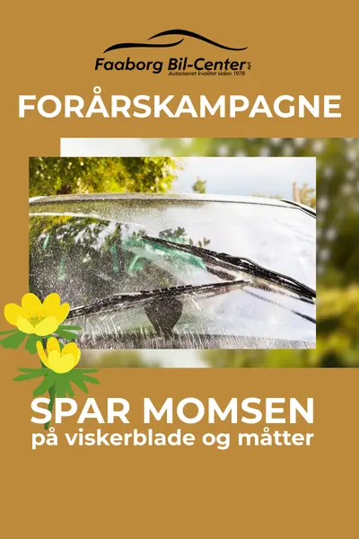 Forårskampagne - spar moms på viskerblade og måtter