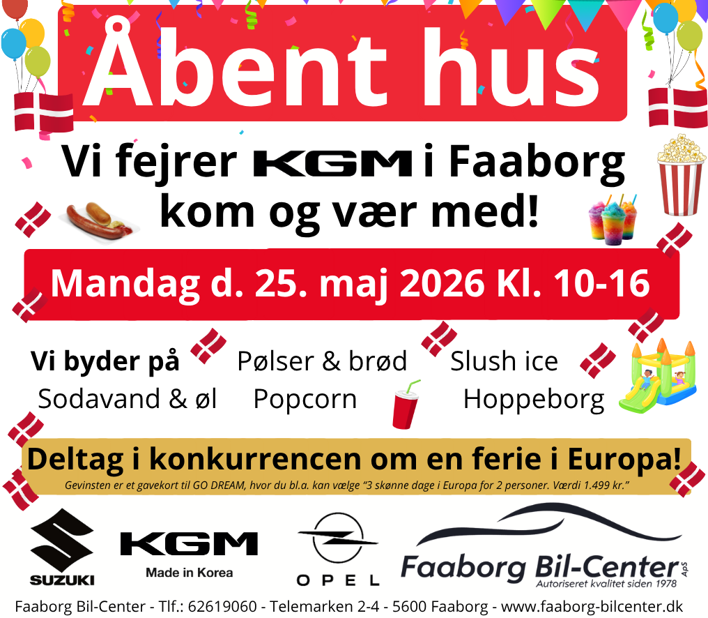 Åbent Hus banner